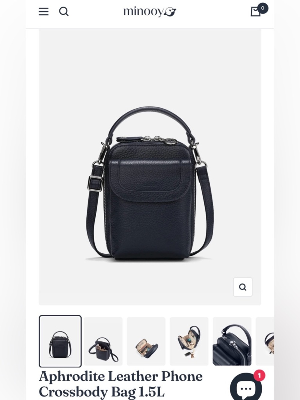 Minooy Aphrodite Phone Crossbody Bag 1.5L